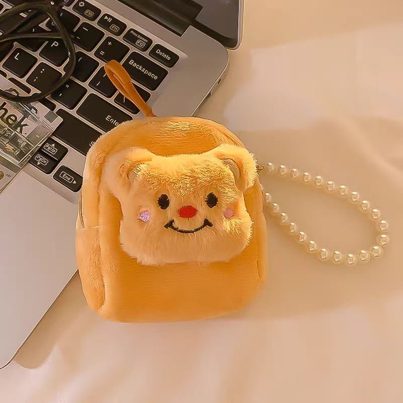 Fluffy Bear Small Pouch