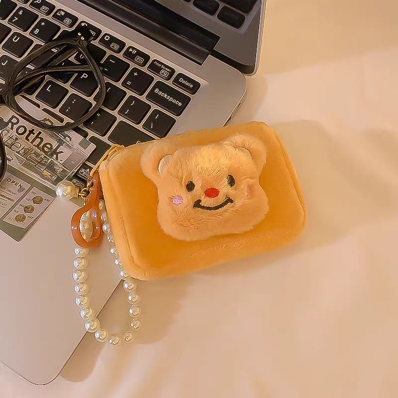 Fluffy Bear Small Pouch